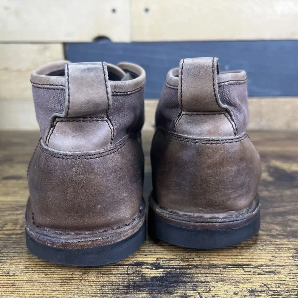 John Varvatos Star USA Hipster Chukka Boots Mens Shoes Brown Leather Mens 9